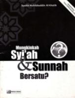 Mungkinkah Syi'ah dan Sunnah bersatu.pdf
