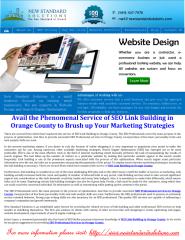 Avail the Phenomenal Service of SEO Link Building in Orange County to Brush up Your Marketing Strategies.pdf