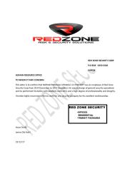 RED ZONE SECURITY CORP RECOMEND.docx